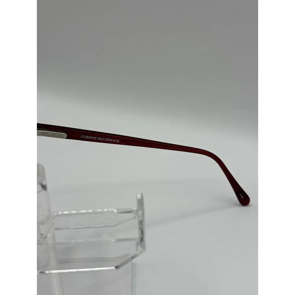 Corinne McCormack 26032 Burgundy Oval Eyeglasses Frames 47-17-145